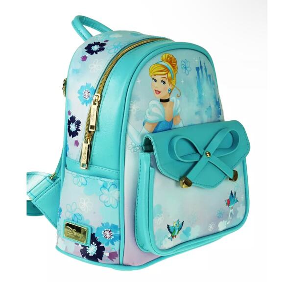 Wandapop Disney Princess Cinderella 11" Vegan Leather Mini Backpack - Picture 3 of 4